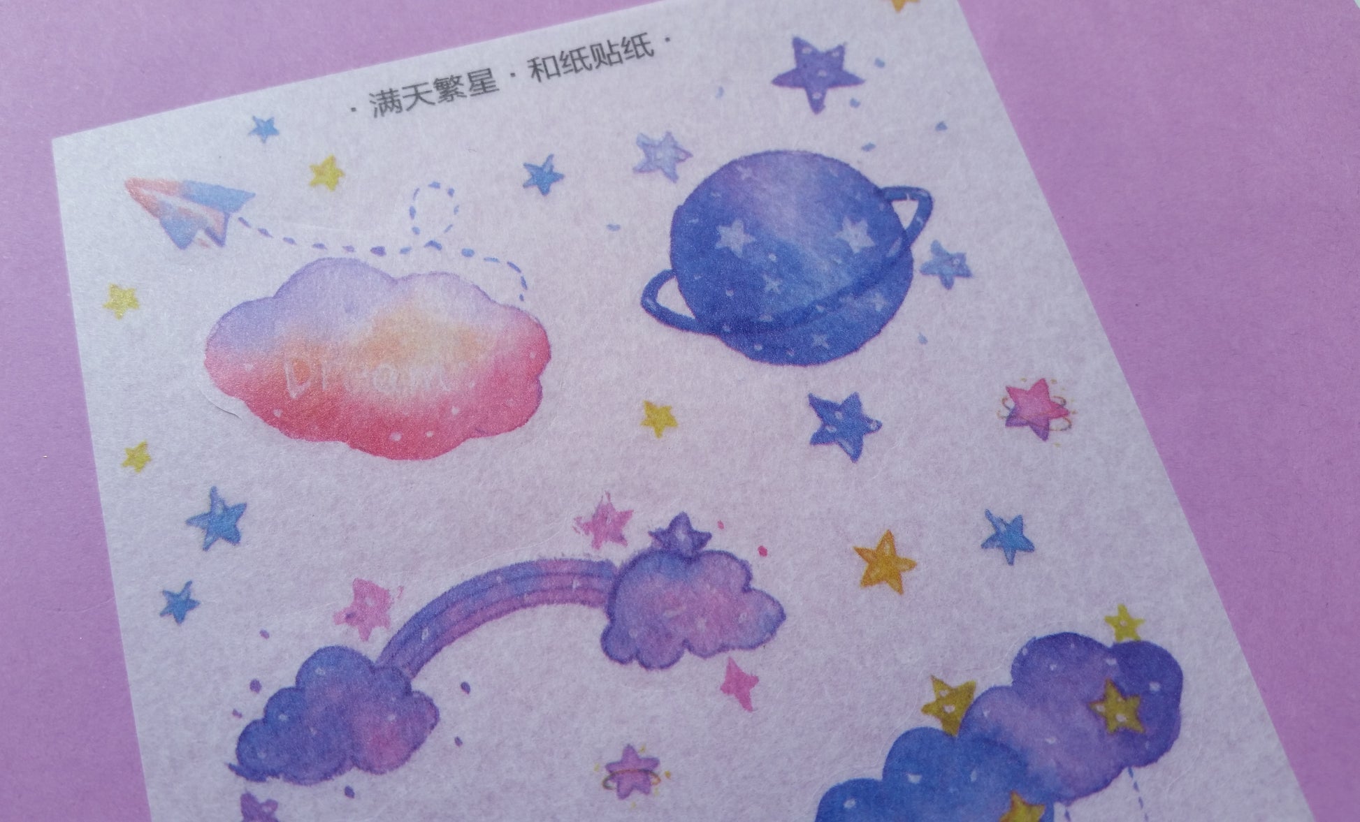 Fantasy Translucent Stickers - 3 sheets - The Crafts and Glitter Shop