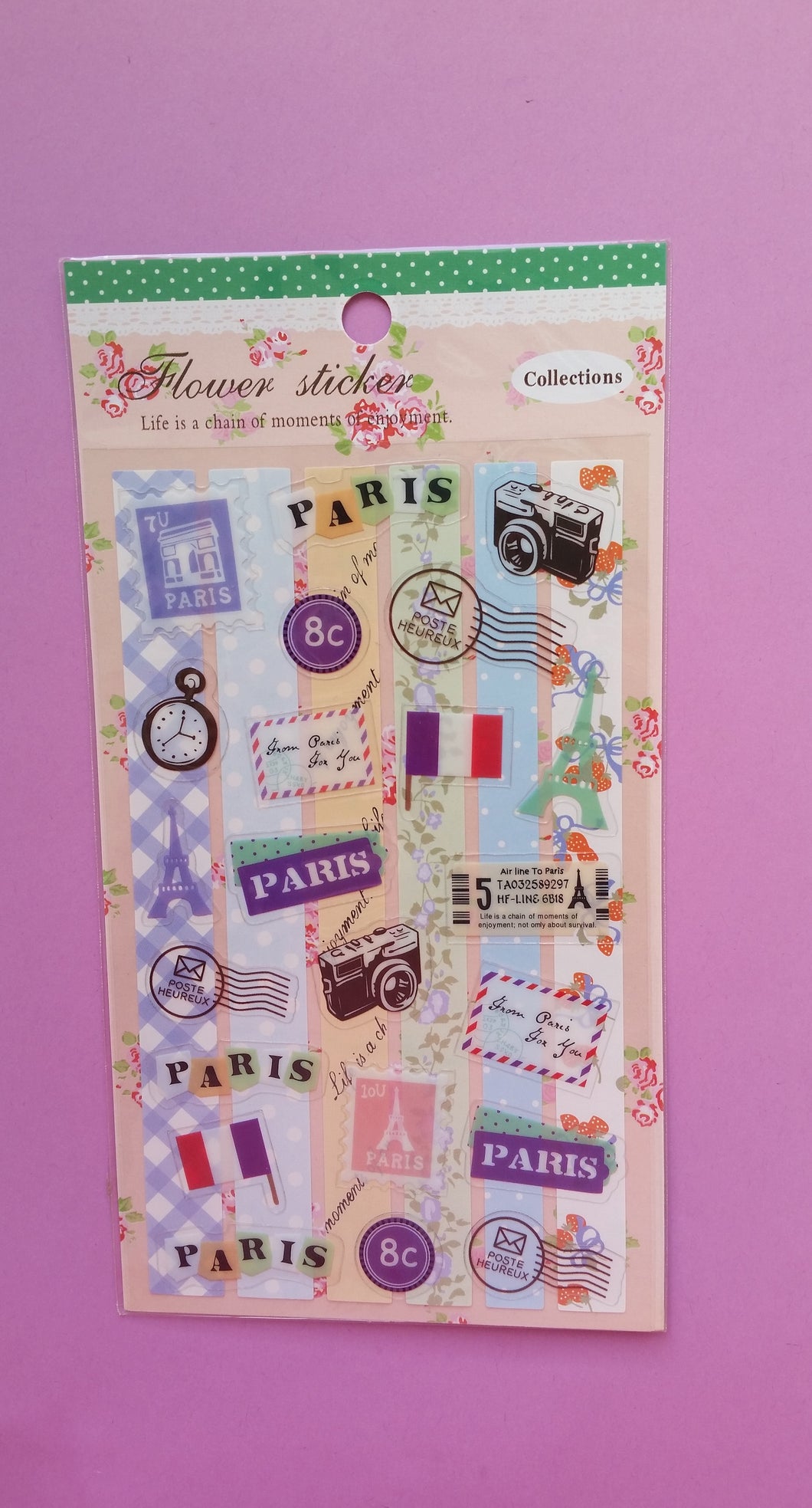 Paris Stickers - 2 sheets