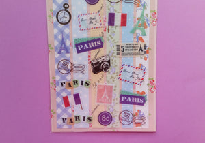 Paris Stickers - 2 sheets