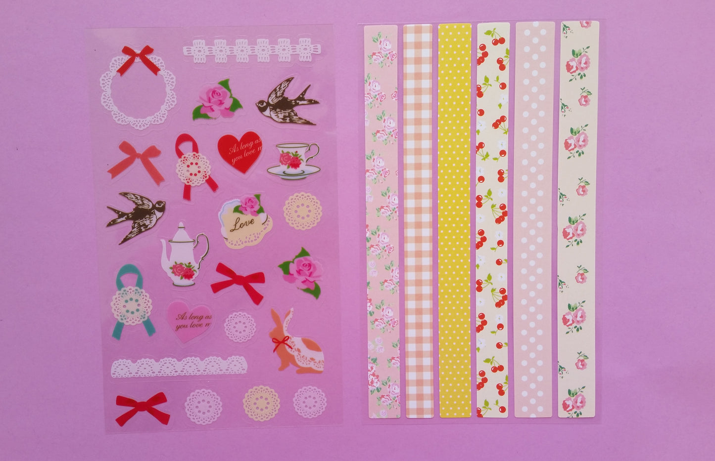 Floral Stickers - 2 sheets - The Crafts and Glitter Shop