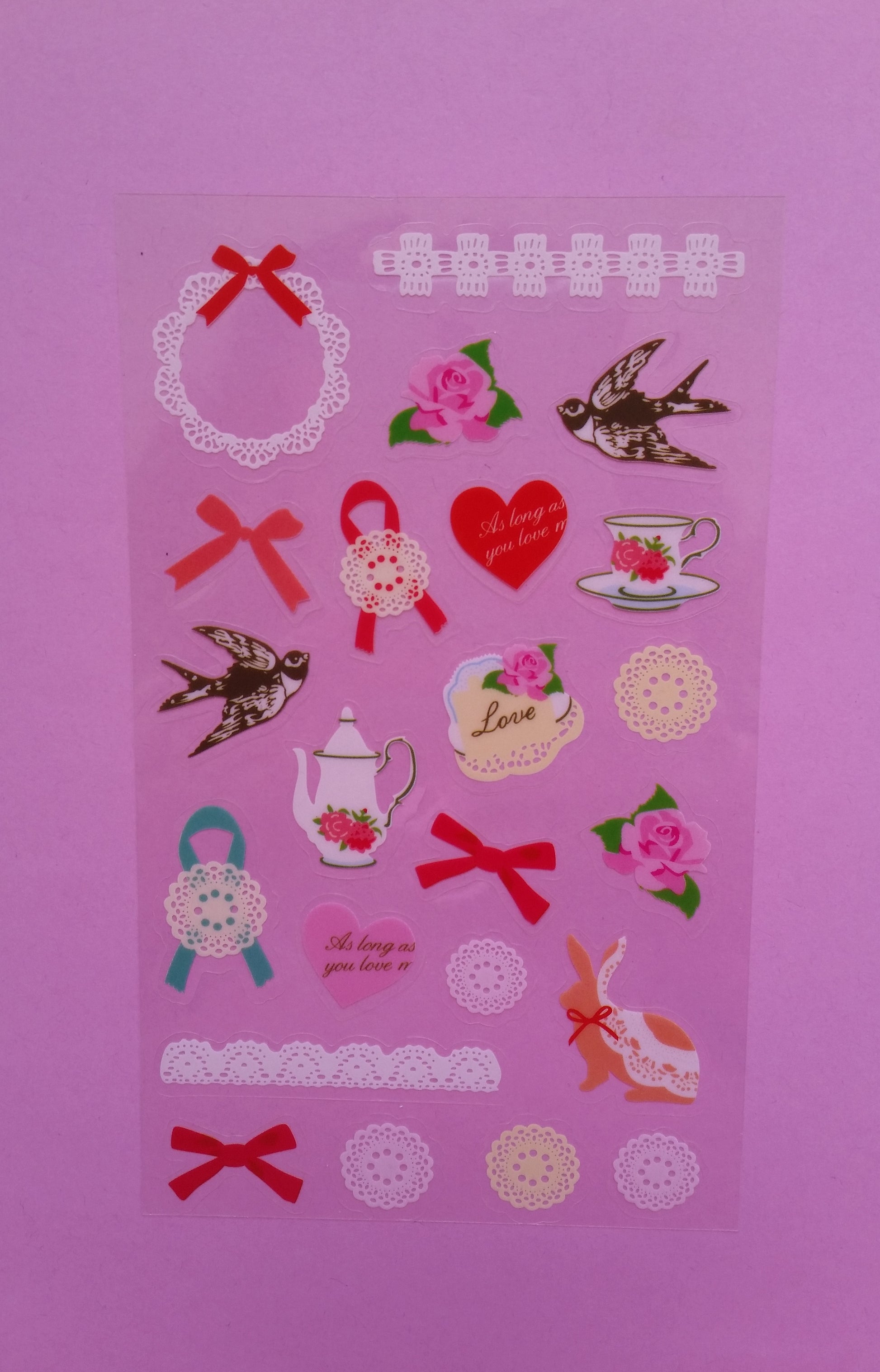 Floral Stickers - 2 sheets - The Crafts and Glitter Shop