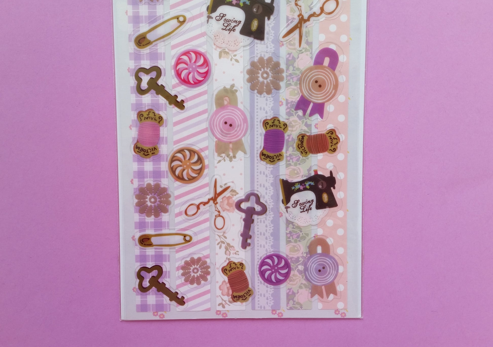 Seamstress Sticker Sheet - 2 sheets - The Crafts and Glitter Shop