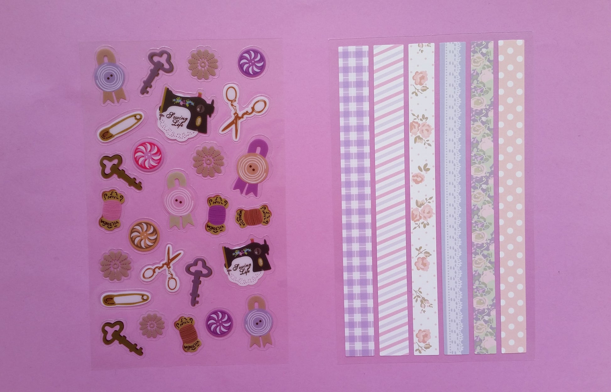 Seamstress Sticker Sheet - 2 sheets - The Crafts and Glitter Shop
