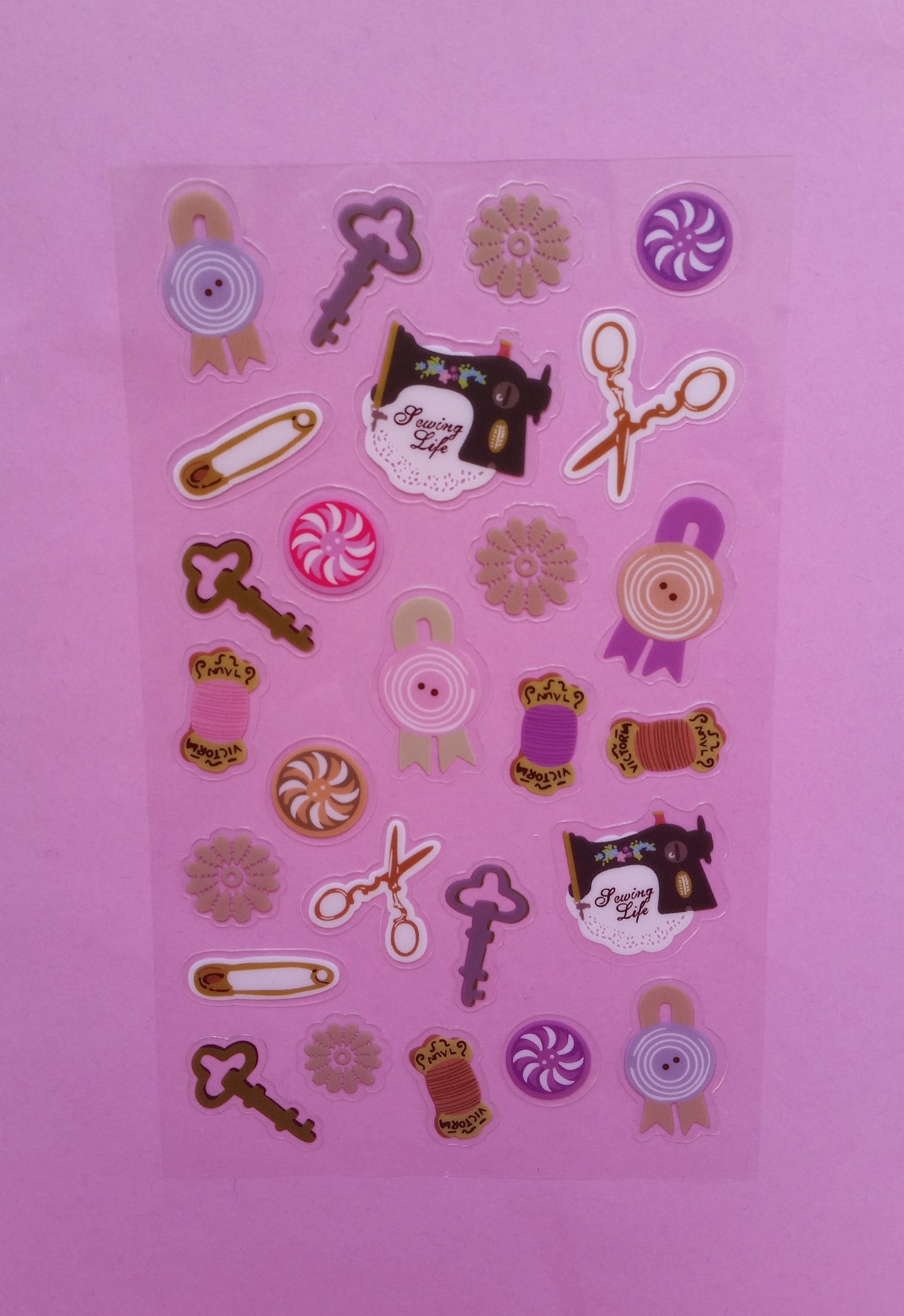 Seamstress Sticker Sheet - 2 sheets - The Crafts and Glitter Shop