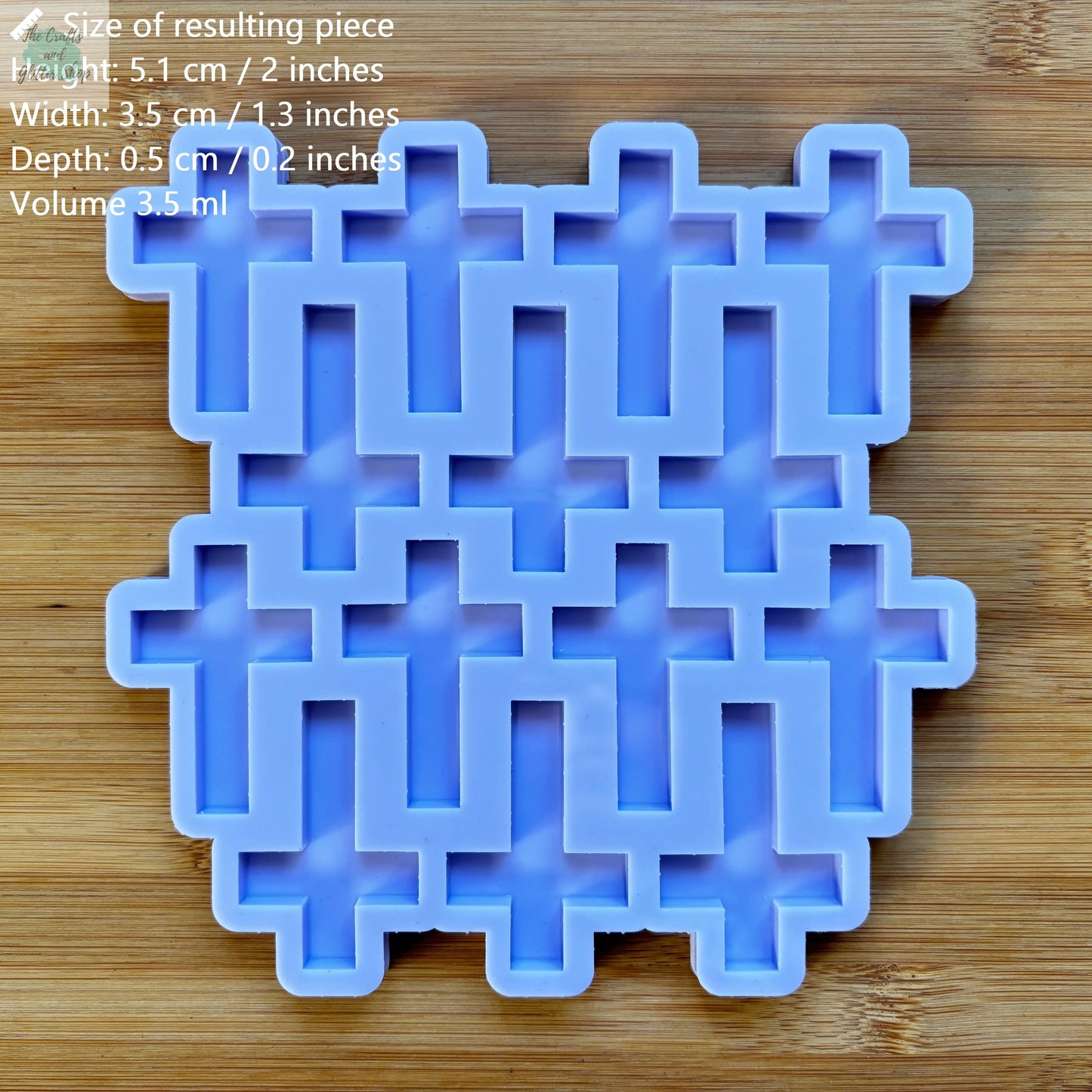 2" Cross Silicone Mold - The Crafts and Glitter Shop