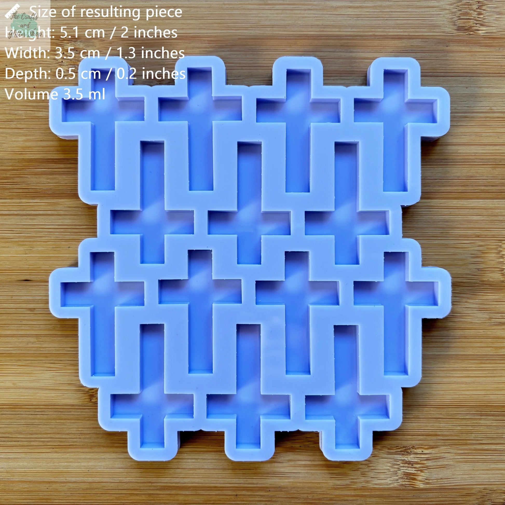 2" Cross Silicone Mold - The Crafts and Glitter Shop