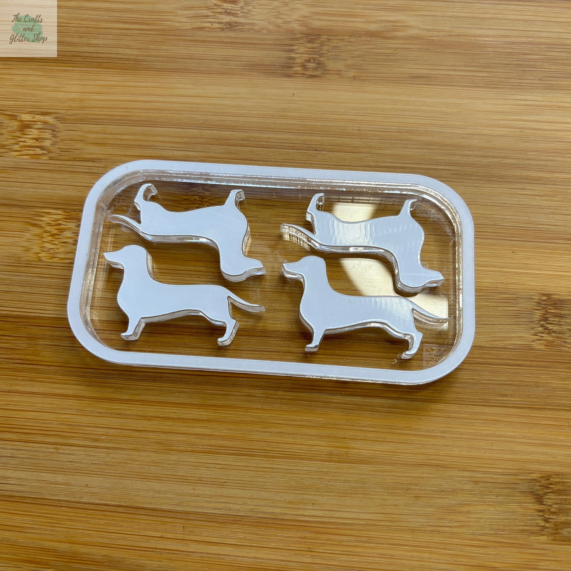 2" Dachshund Acrylic Mold Blank - The Crafts and Glitter Shop