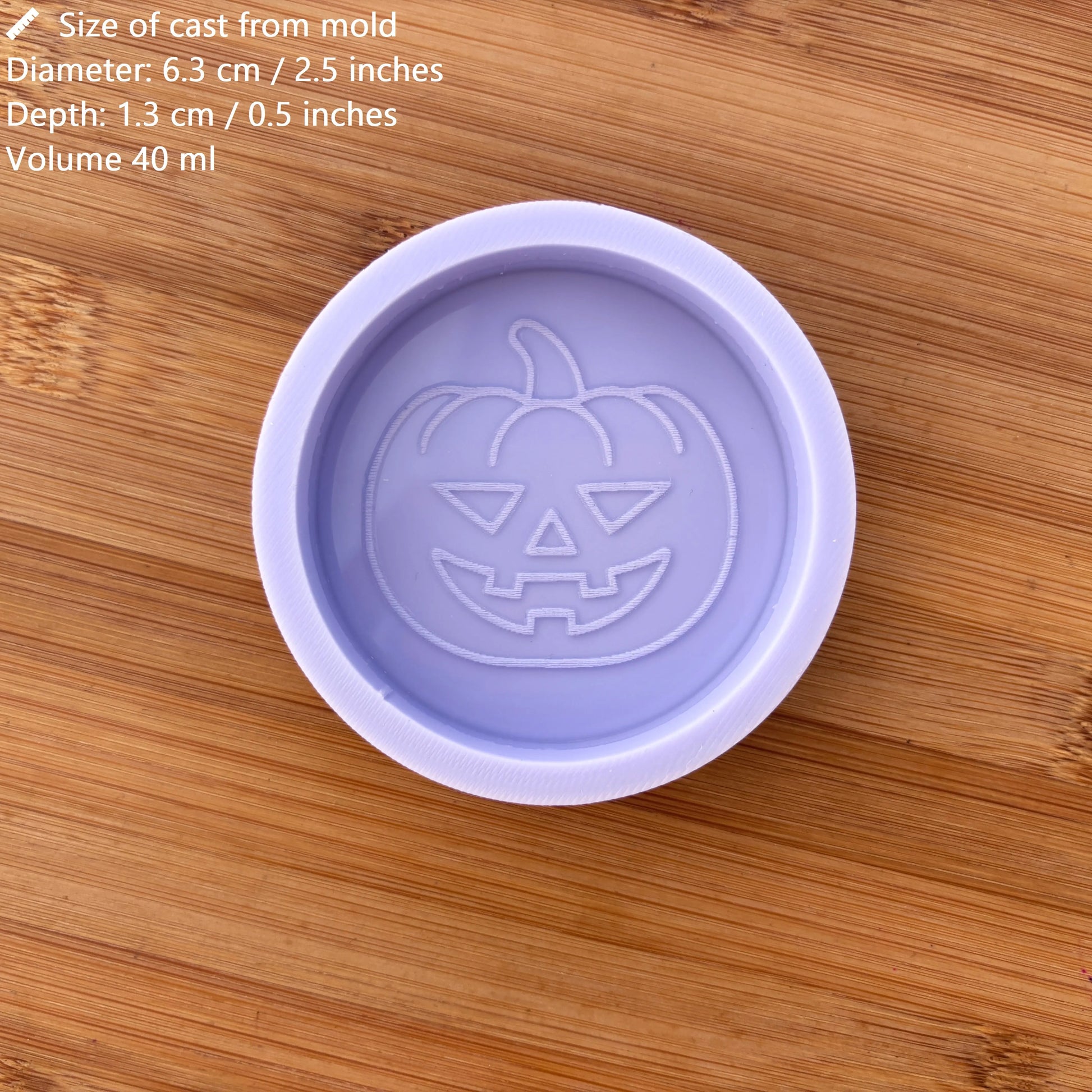 2.5 inch Carved Pumpkin Silicone Mold