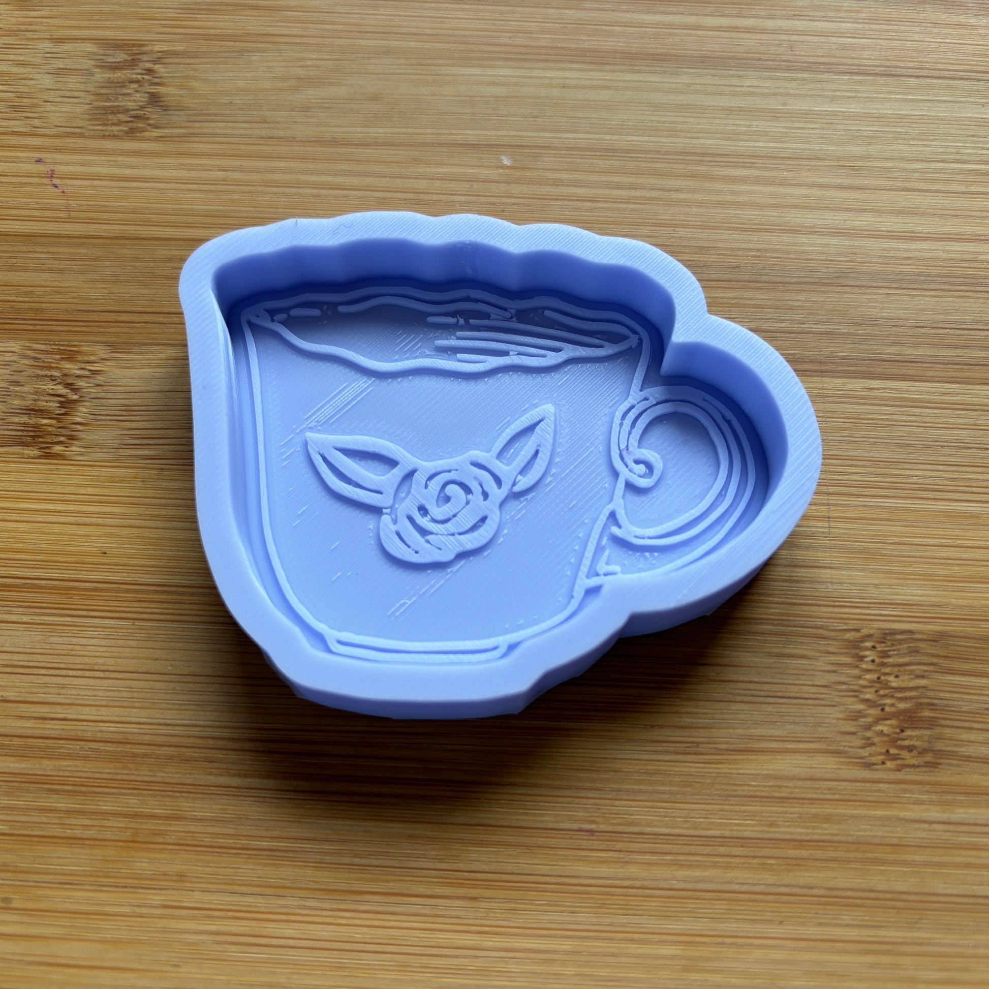 2.8" Floral Teacup Silicone Mold