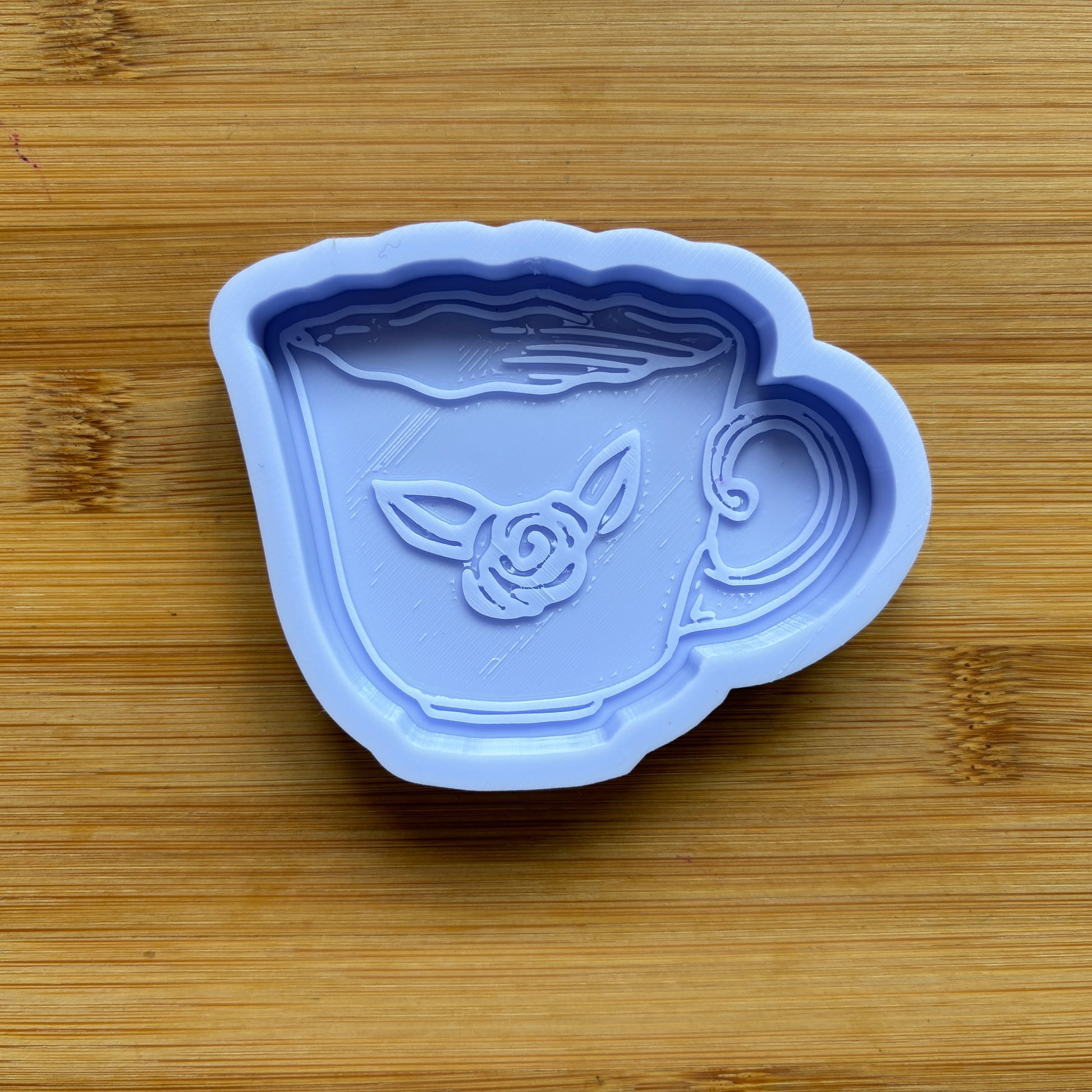 2.8" Floral Teacup Silicone Mold