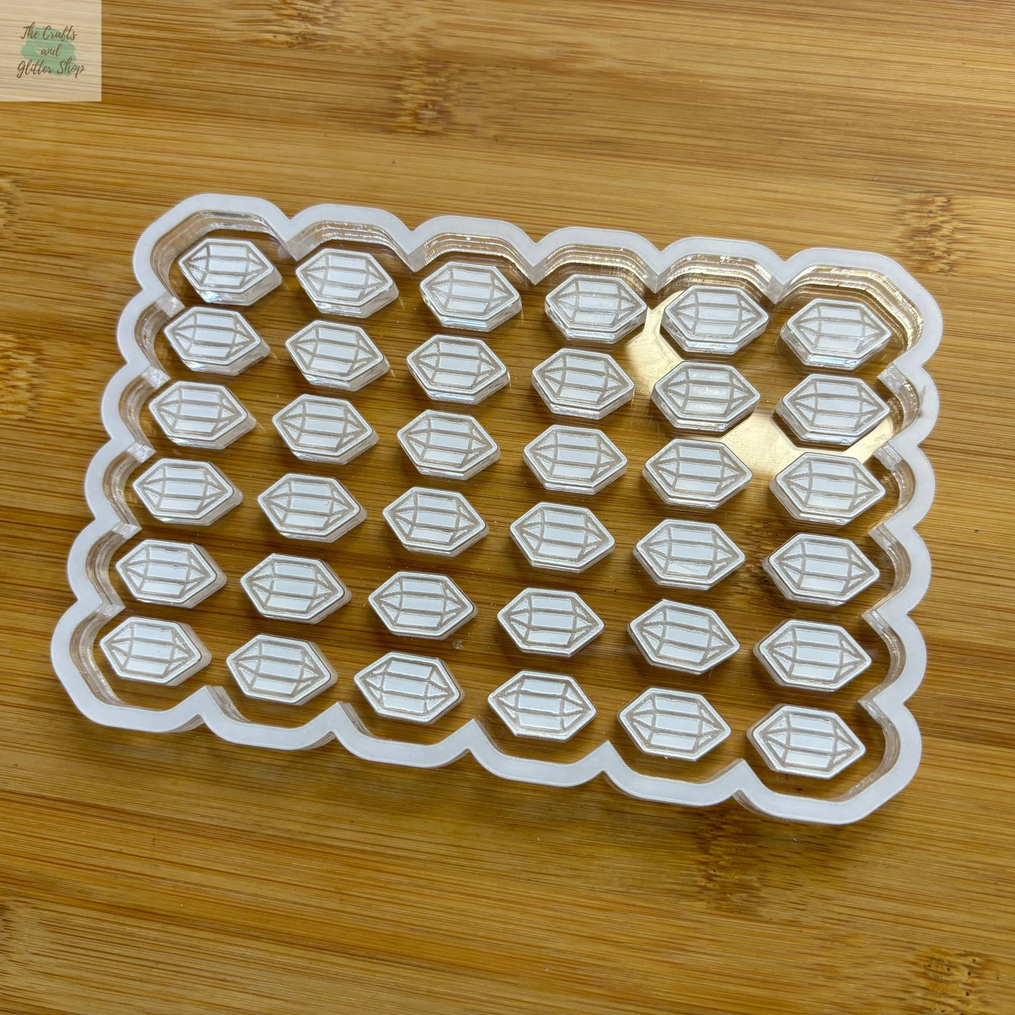 2cm Crystal Acrylic Mold Blank - The Crafts and Glitter Shop