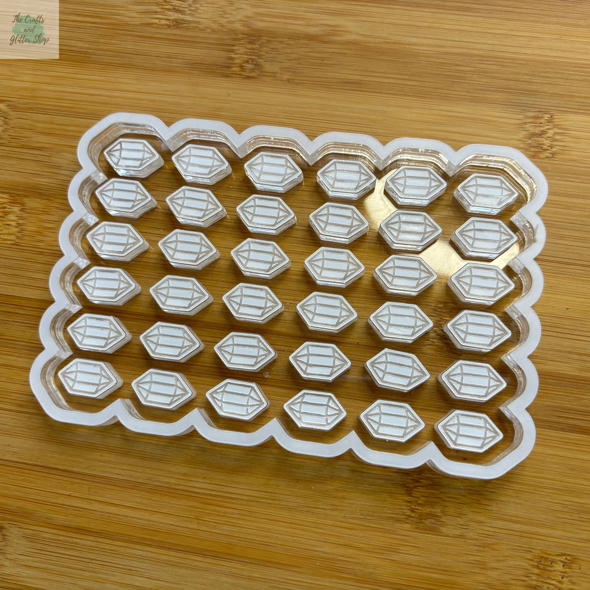 2cm Crystal Acrylic Mold Blank - The Crafts and Glitter Shop