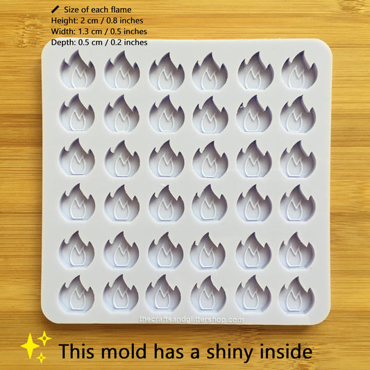 2cm Flame Silicone Mold