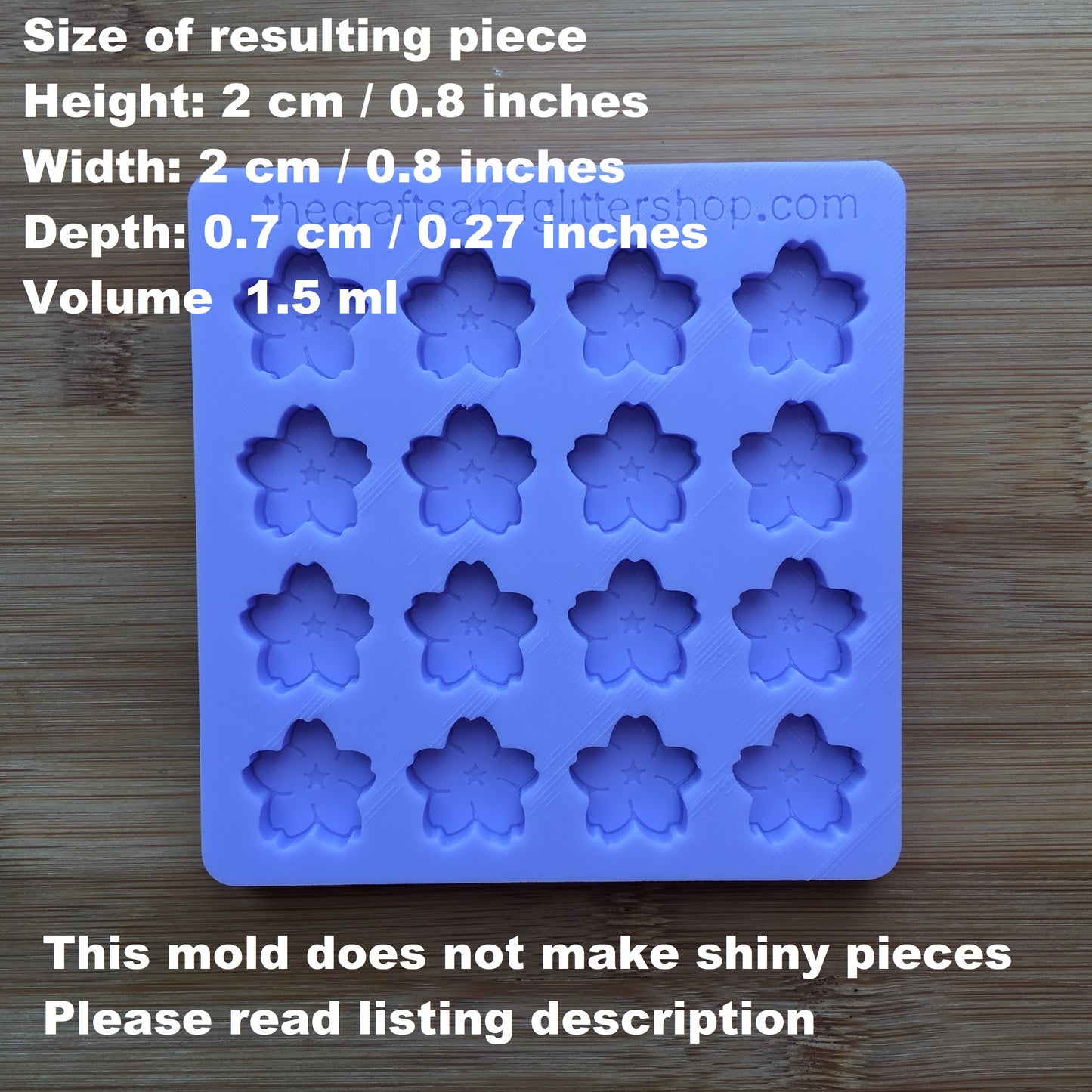 2cm Sakura Silicone Mold