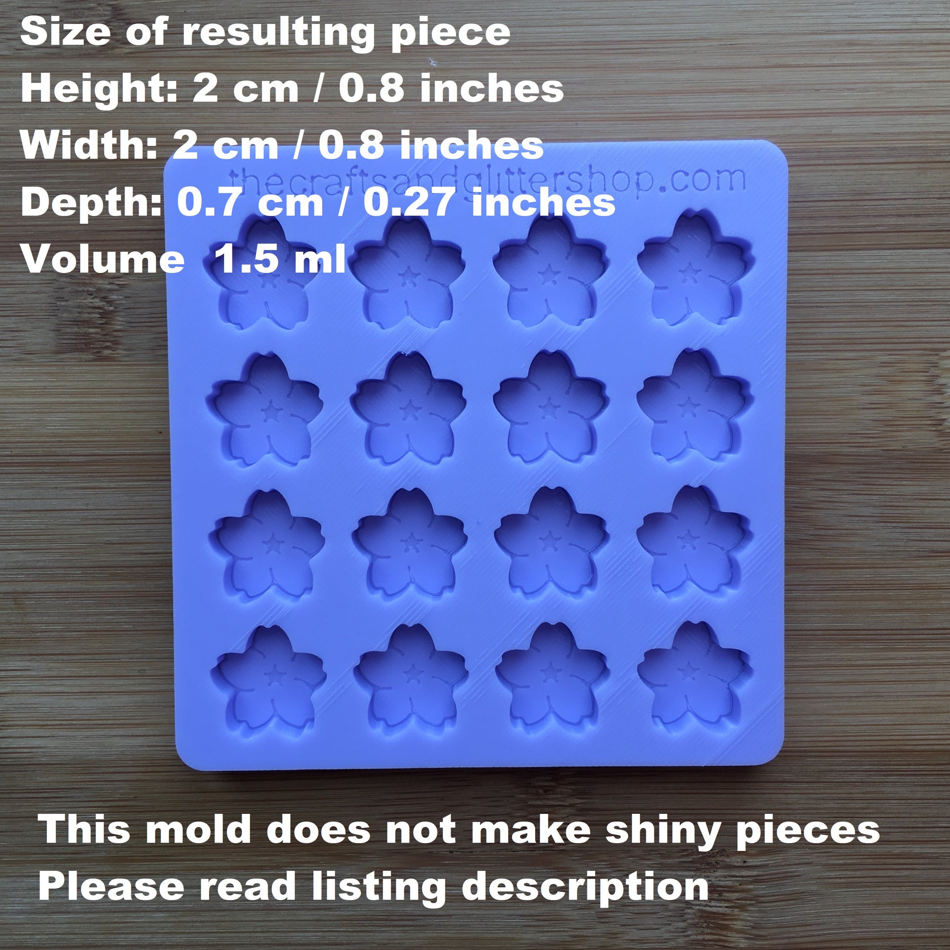 2cm Sakura Silicone Mold