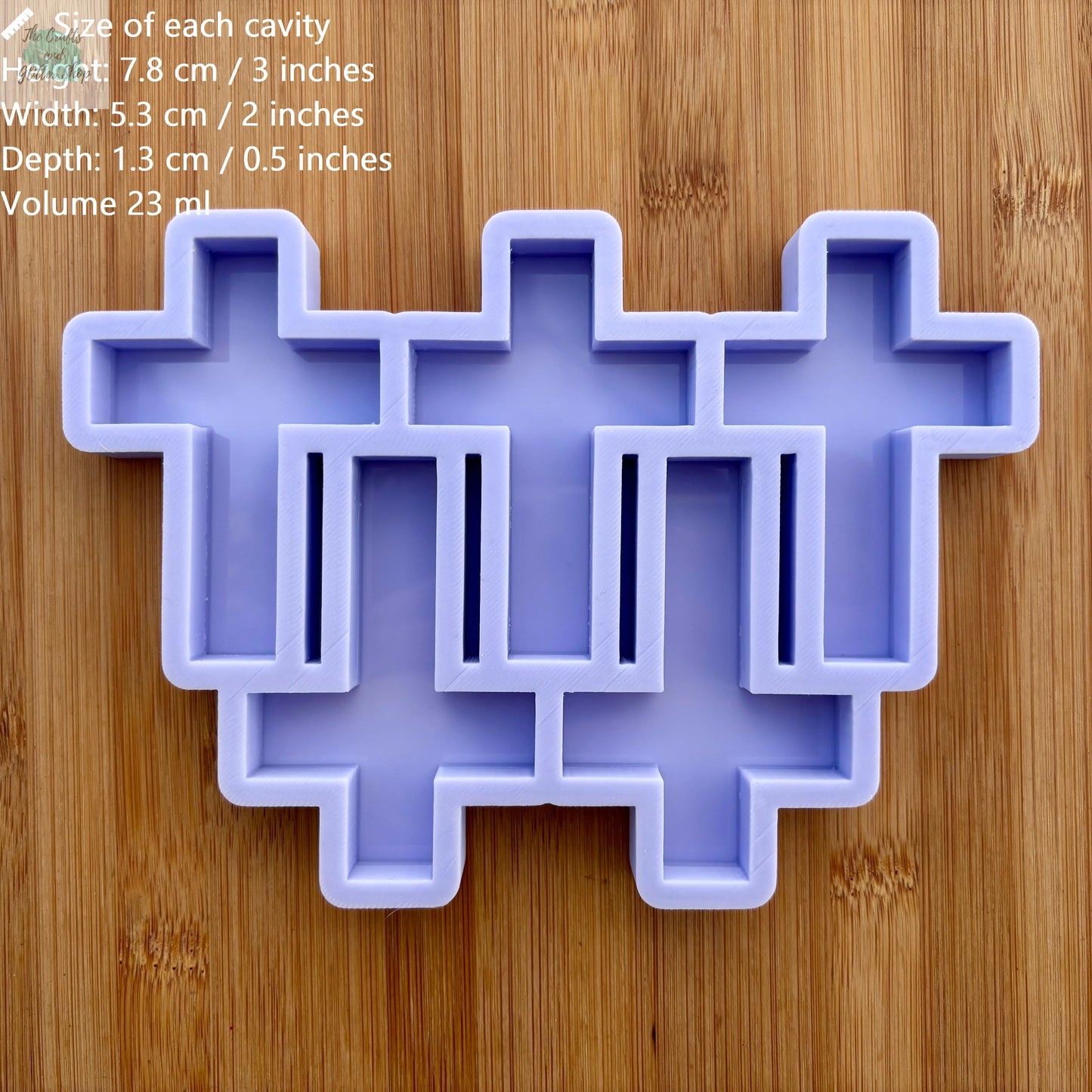 3" Cross Silicone Mold