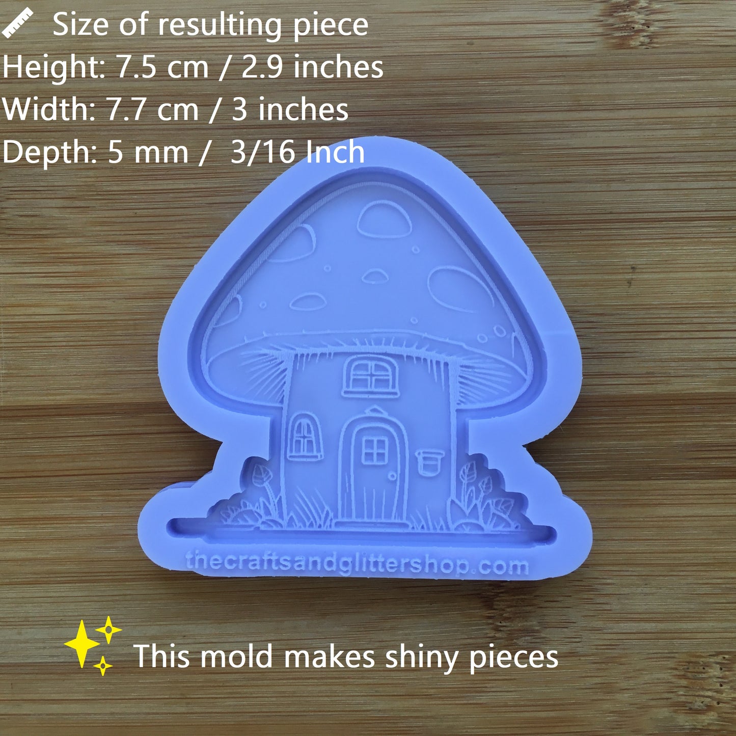 3" Mushroom House Silicone Mold
