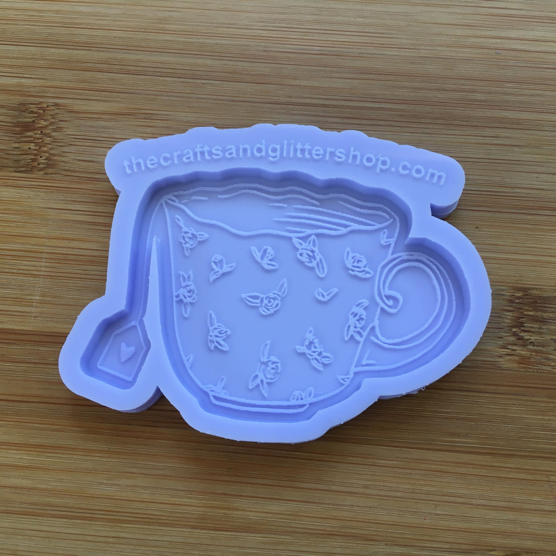3" Vintage Floral Teacup Silicone Mold