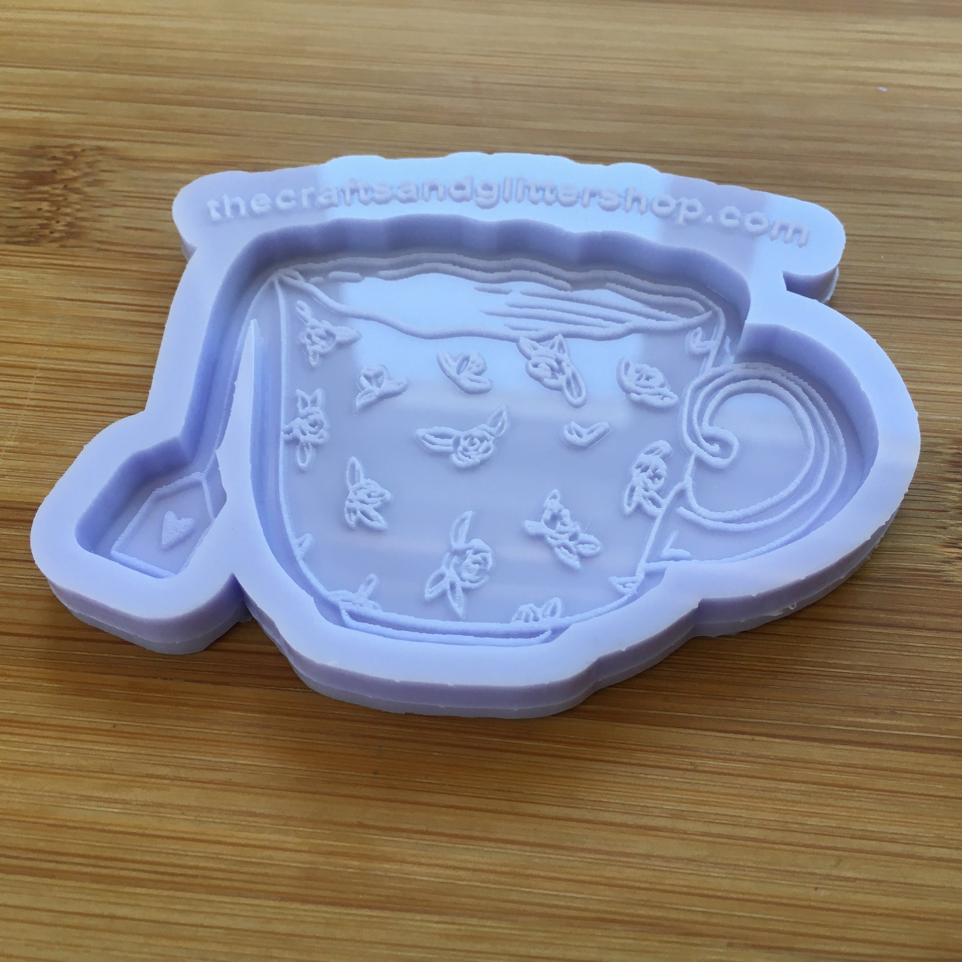 3" Vintage Floral Teacup Silicone Mold