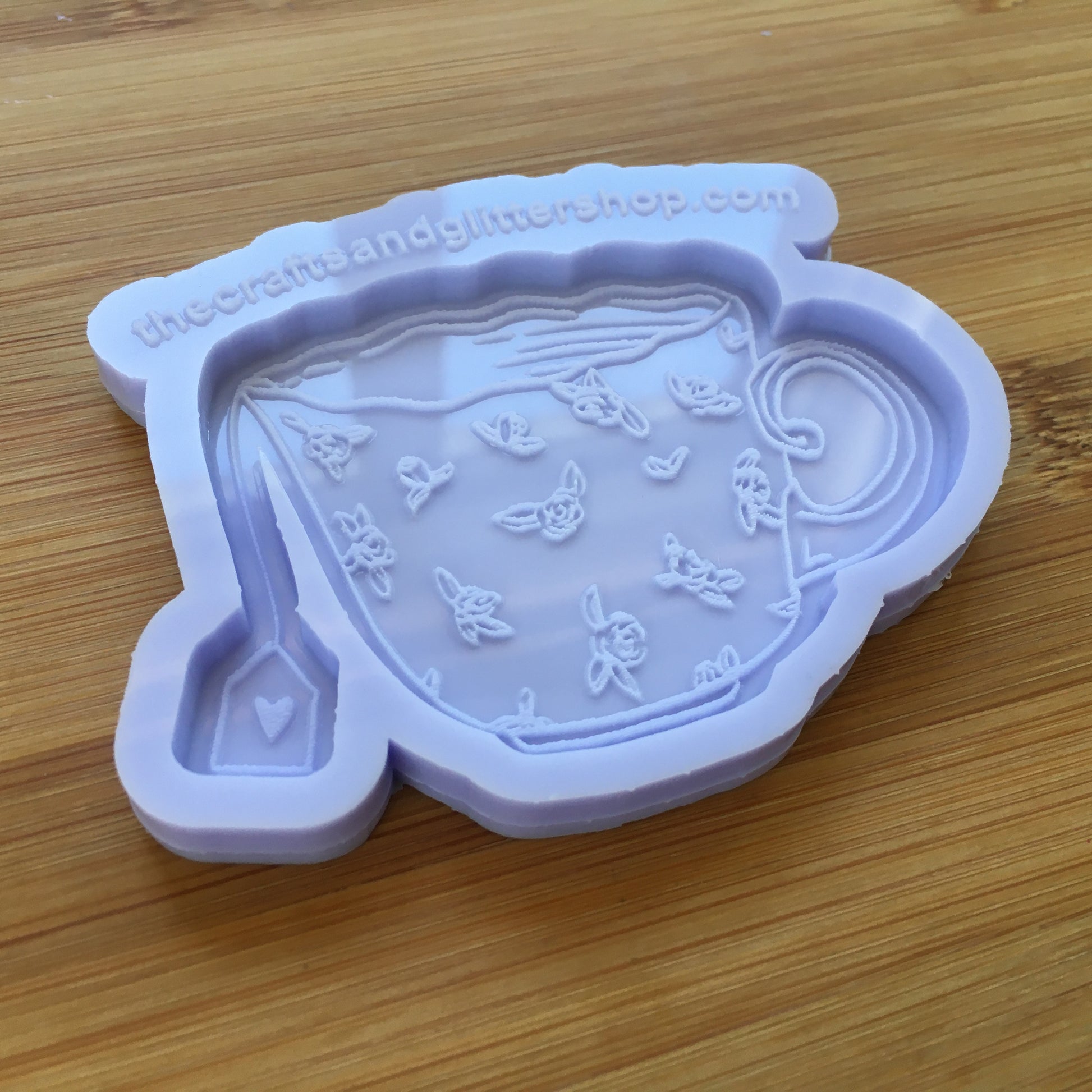 3" Vintage Floral Teacup Silicone Mold
