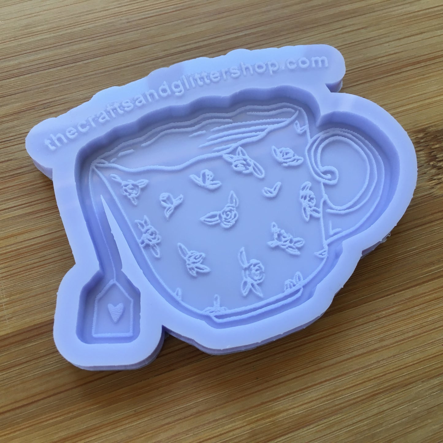 3" Vintage Floral Teacup Silicone Mold