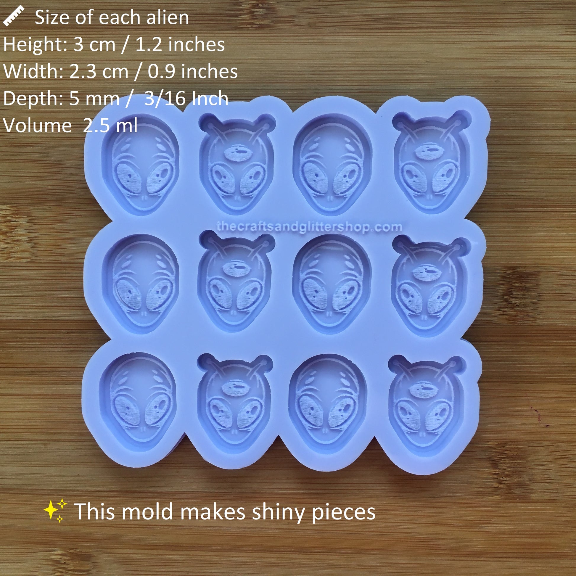 3 cm Alien Silicone Mold