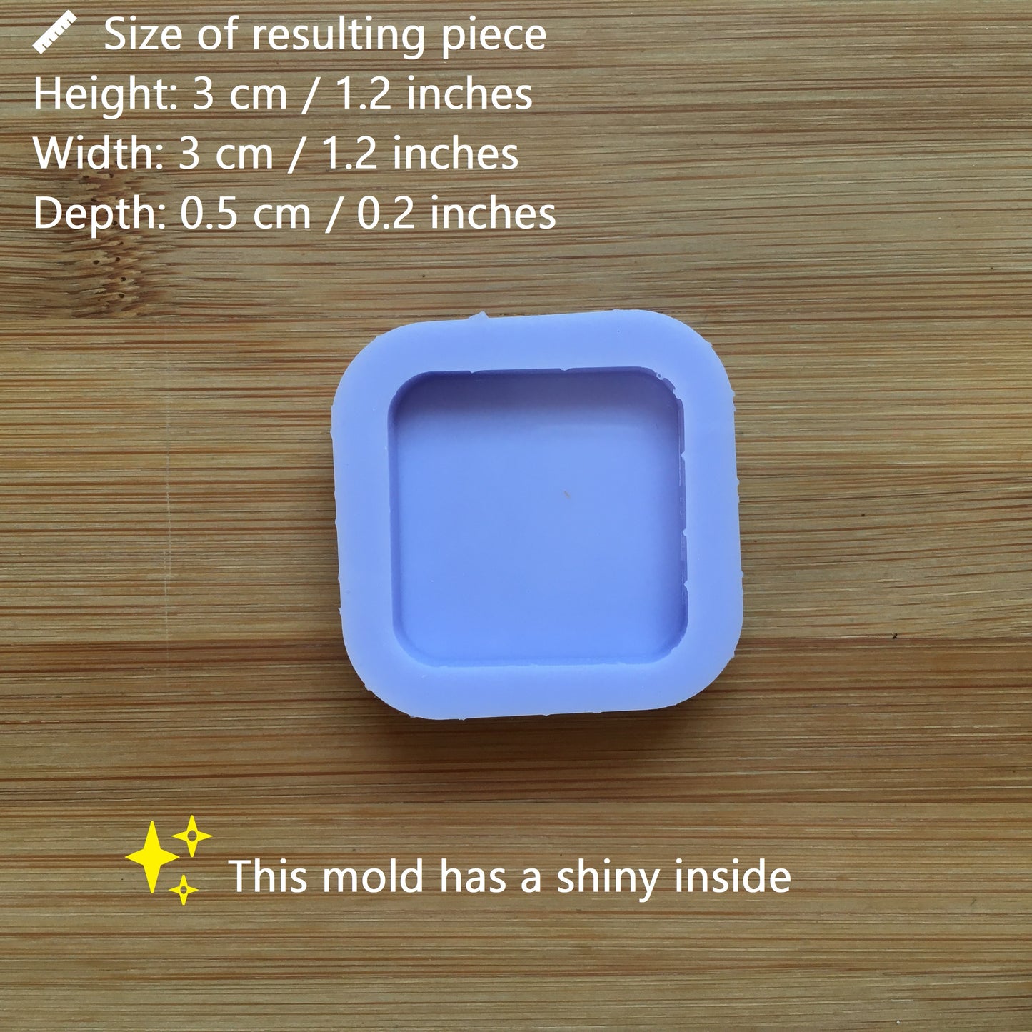 3 cm Square Silicone Mold