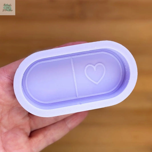 3 inch Capsule Silicone Mold - The Crafts and Glitter Shop