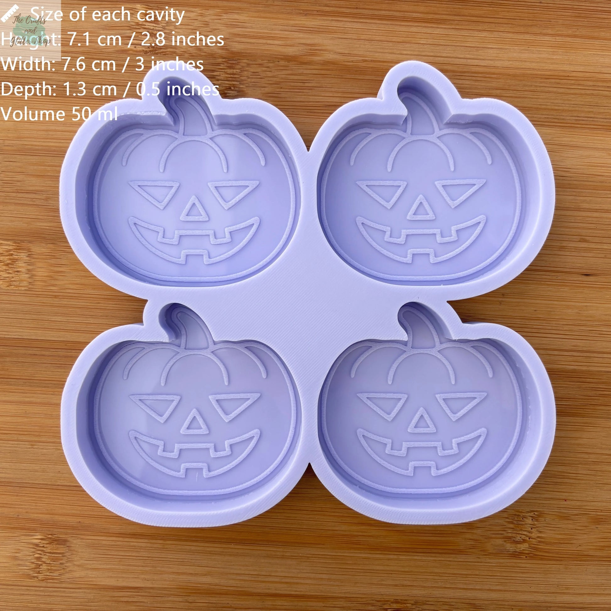 3 inch Carved Pumpkin Silicone Mold