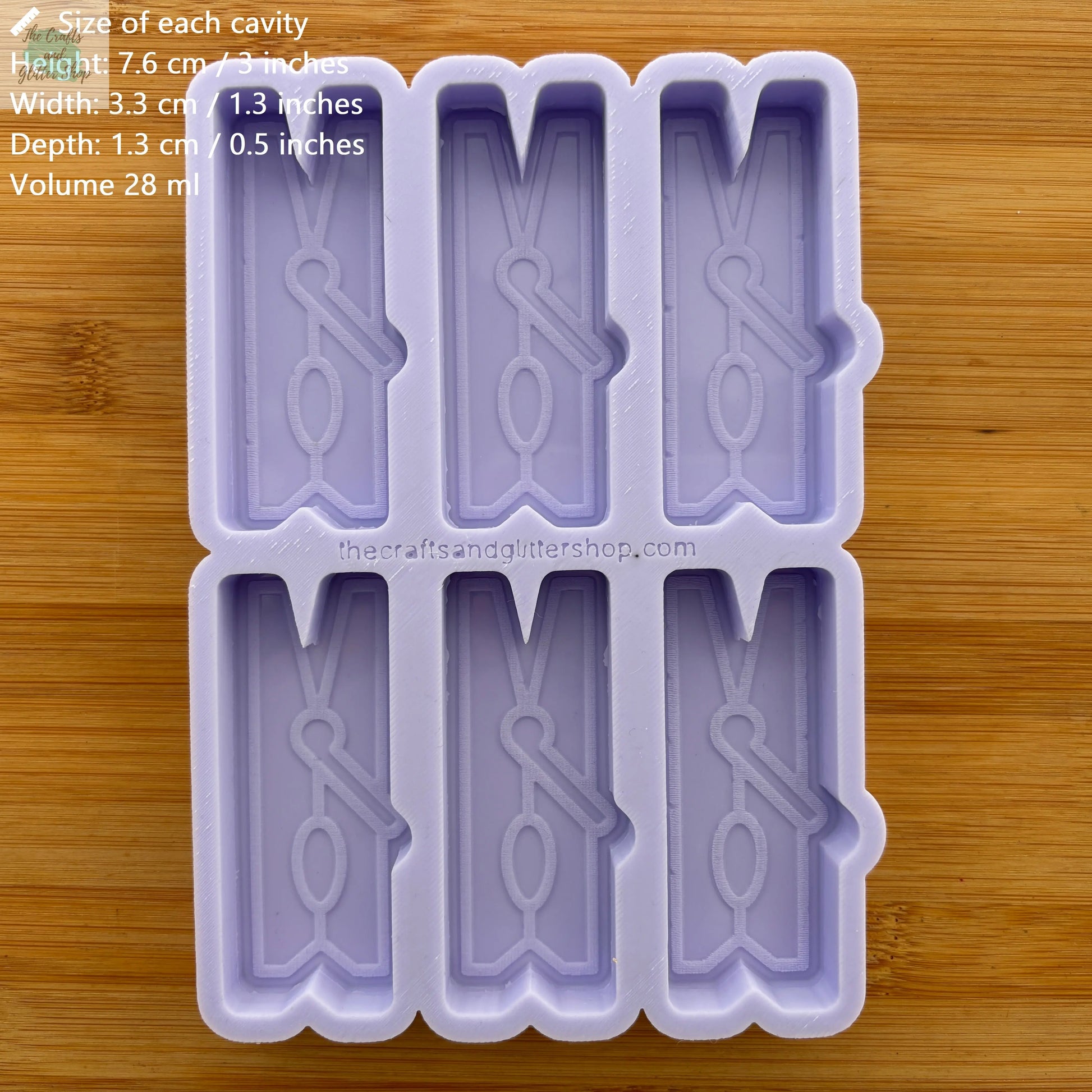 3 inch Clothes Pin Silicone Mold