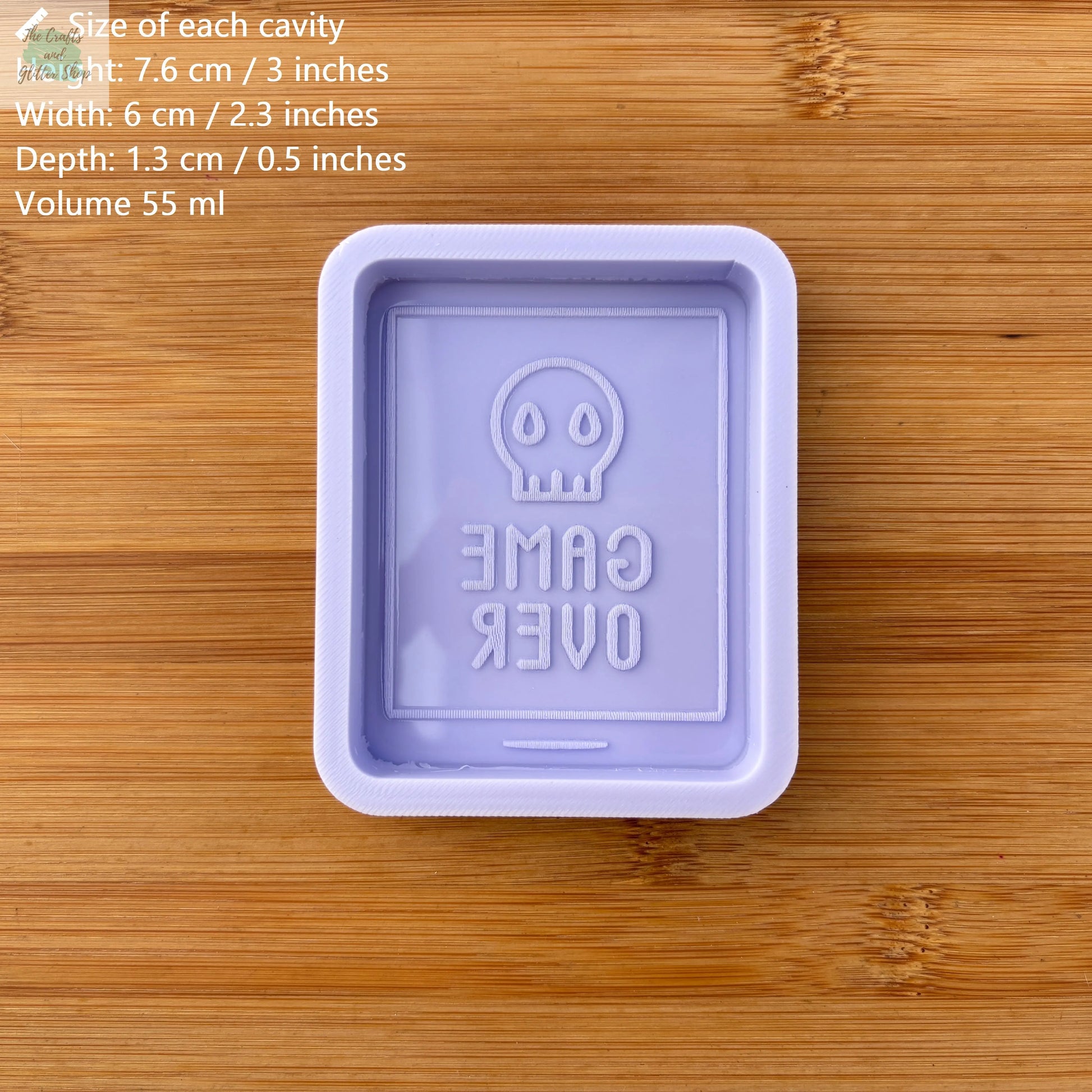 3 inch Game Over Silicone Mold