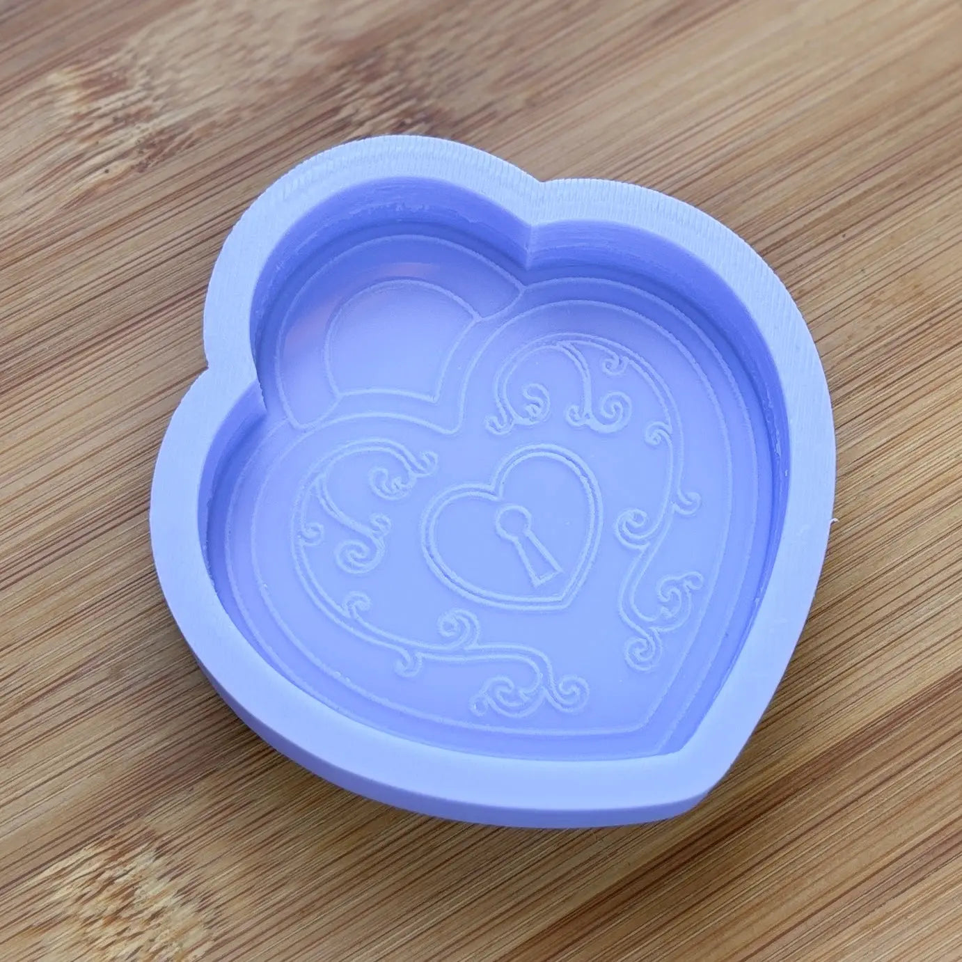 3 inch Heart Locket Silicone Mold