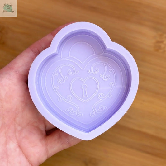 3 inch Heart Locket Silicone Mold - The Crafts and Glitter Shop