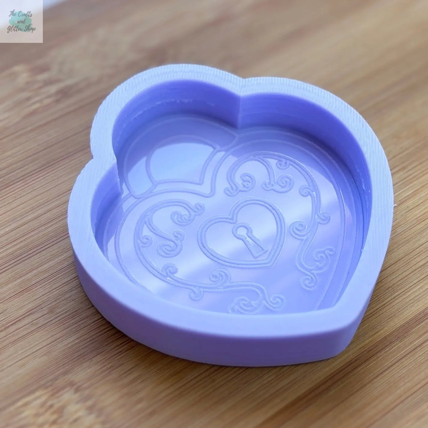 3 inch Heart Locket Silicone Mold - The Crafts and Glitter Shop