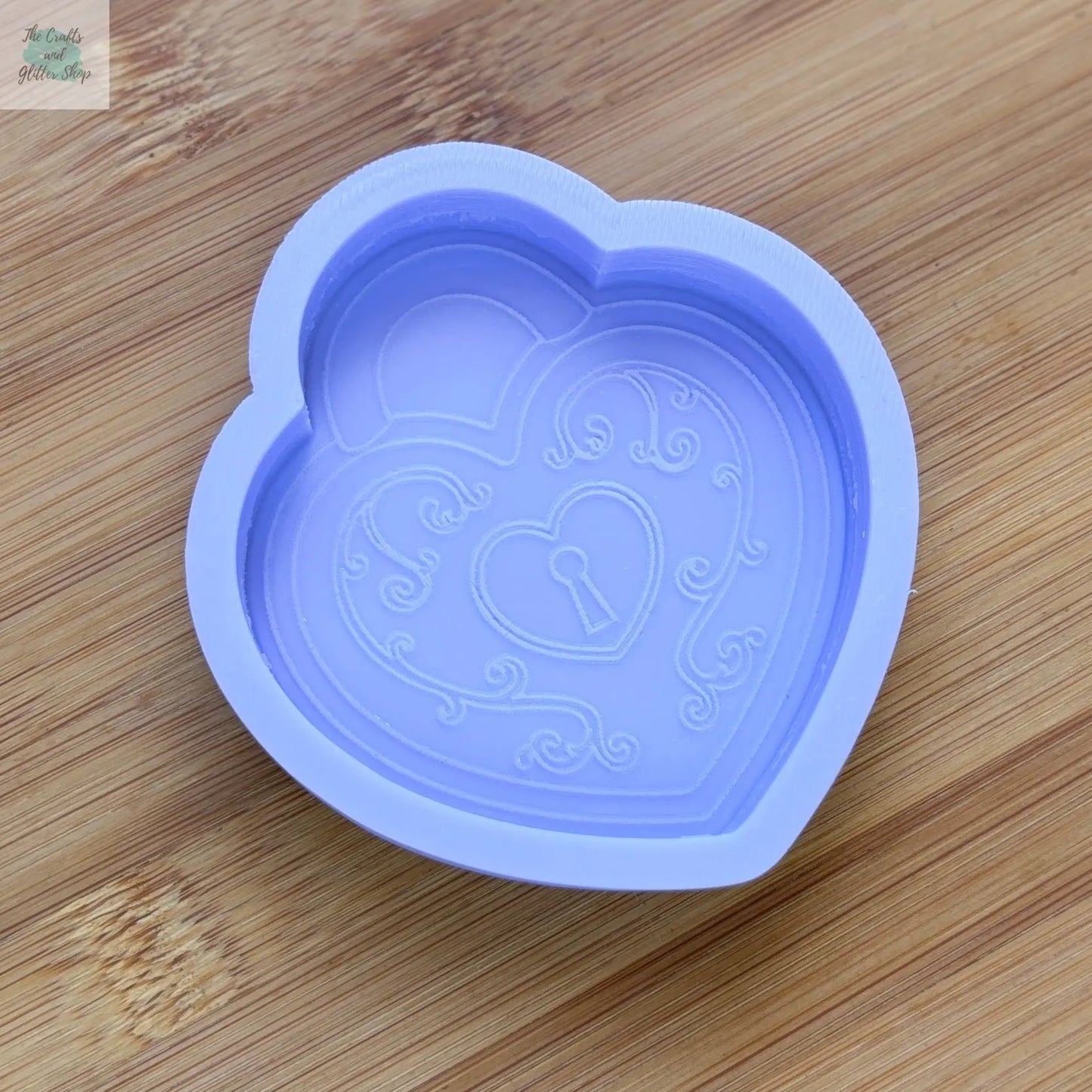 3 inch Heart Locket Silicone Mold - The Crafts and Glitter Shop