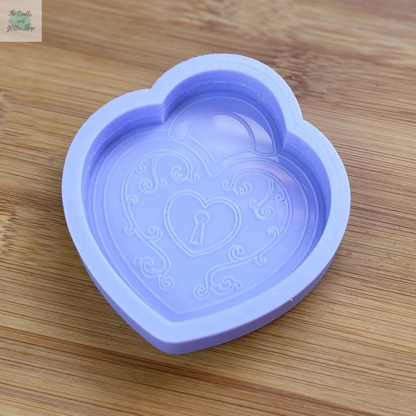3 inch Heart Locket Silicone Mold - The Crafts and Glitter Shop