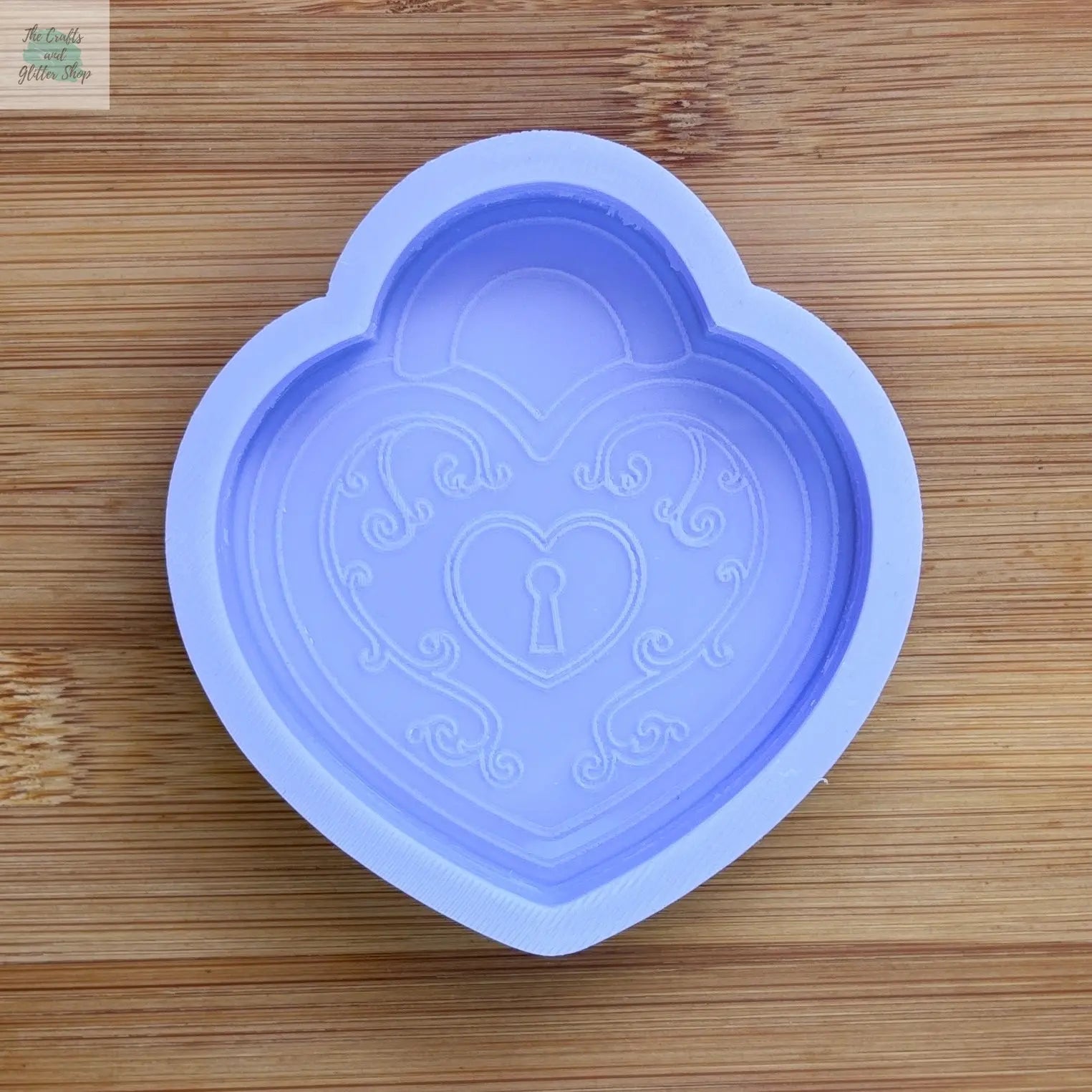 3 inch Heart Locket Silicone Mold - The Crafts and Glitter Shop