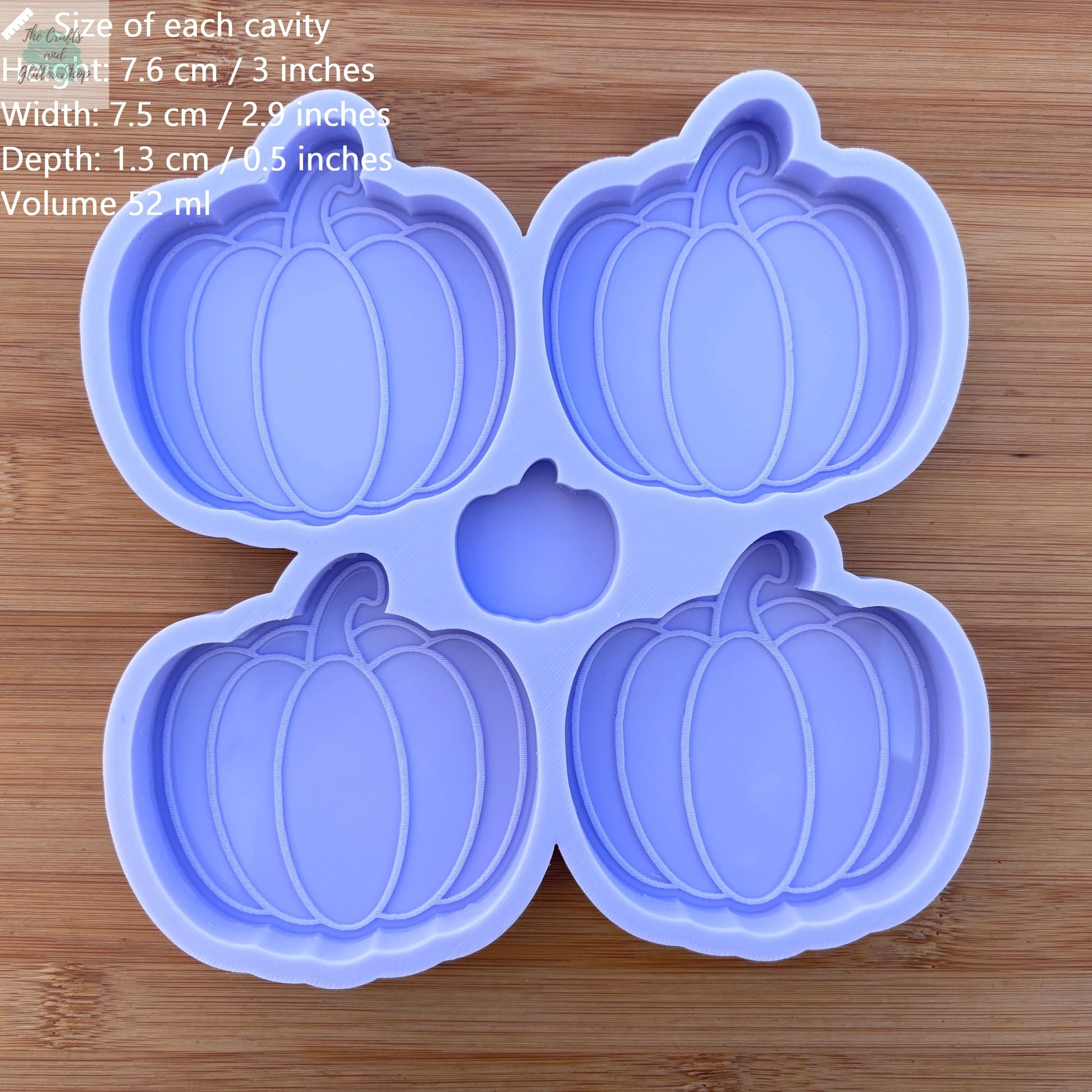 3 inch Pumpkin Silicone Mold - The Crafts and Glitter Shop