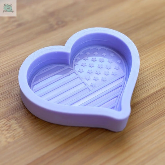 3 inch USA Flag Silicone Mold