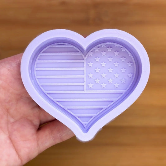 3 inch USA Flag Silicone Mold - The Crafts and Glitter Shop