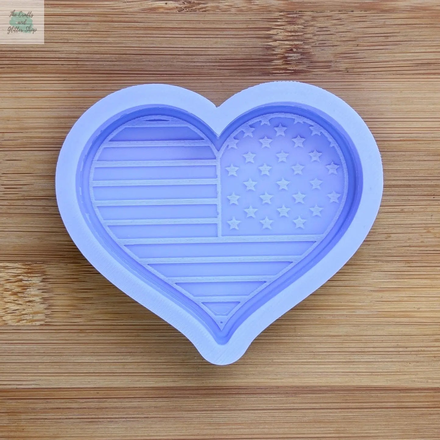 3 inch USA Flag Silicone Mold - The Crafts and Glitter Shop