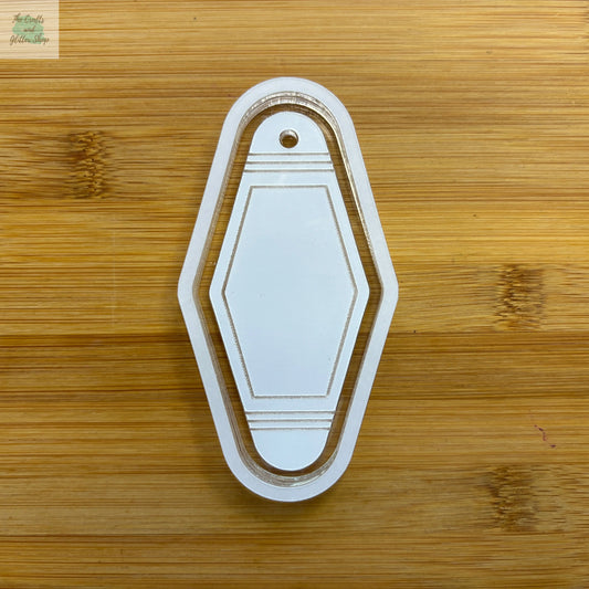 3.5" Hotel Tag Acrylic Mold Blank