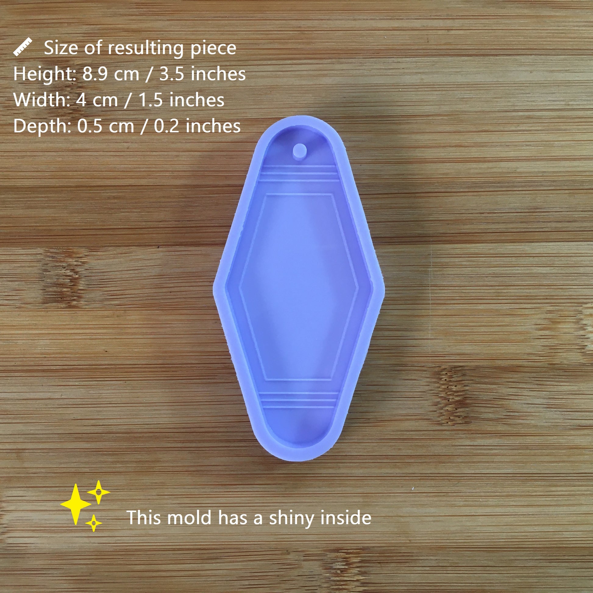 3.5" Retro Hotel Tag Silicone Mold