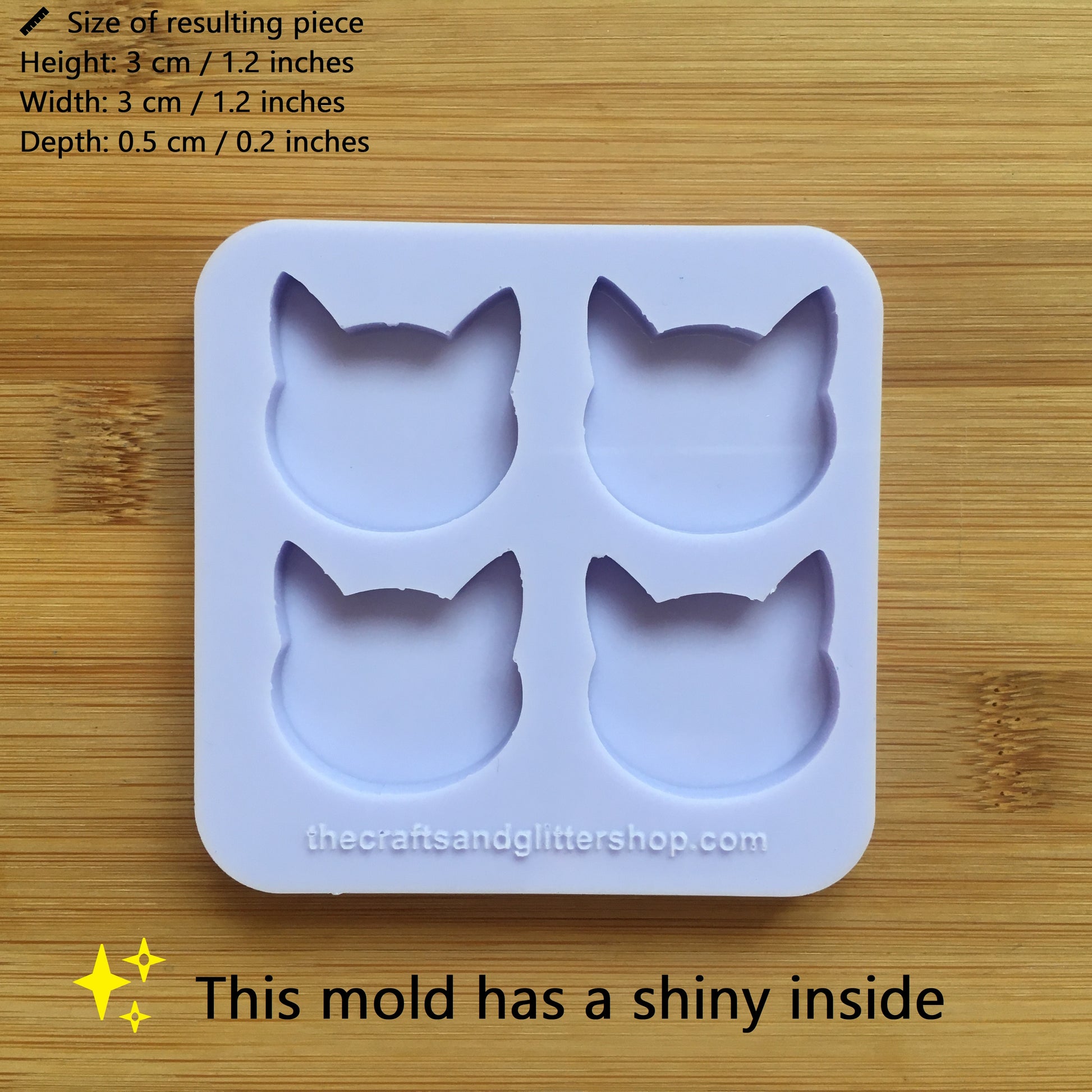 3cm Cat Head Silicone Mold
