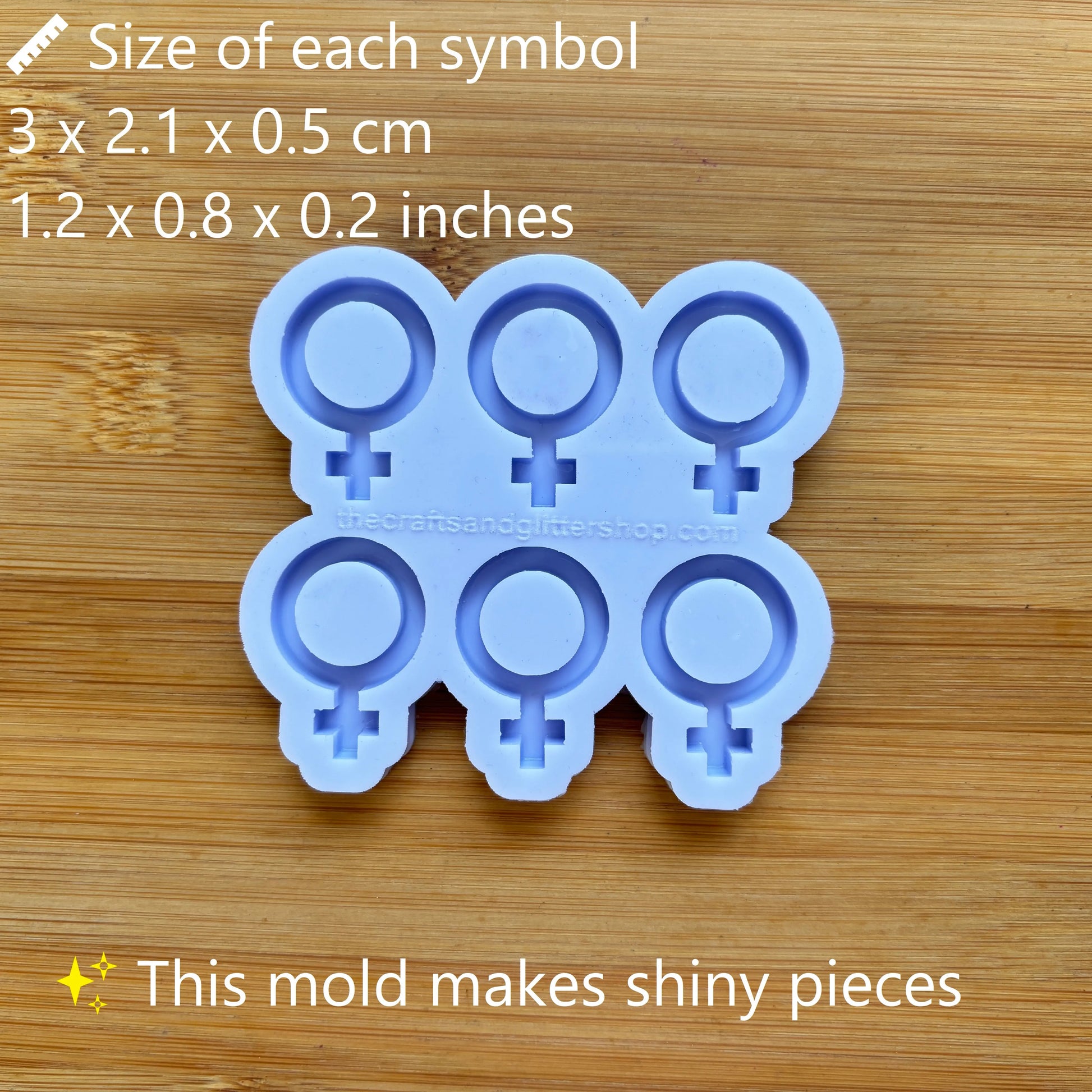 3cm Female Symbol Silicone Mold - The Crafts and Glitter Shop
