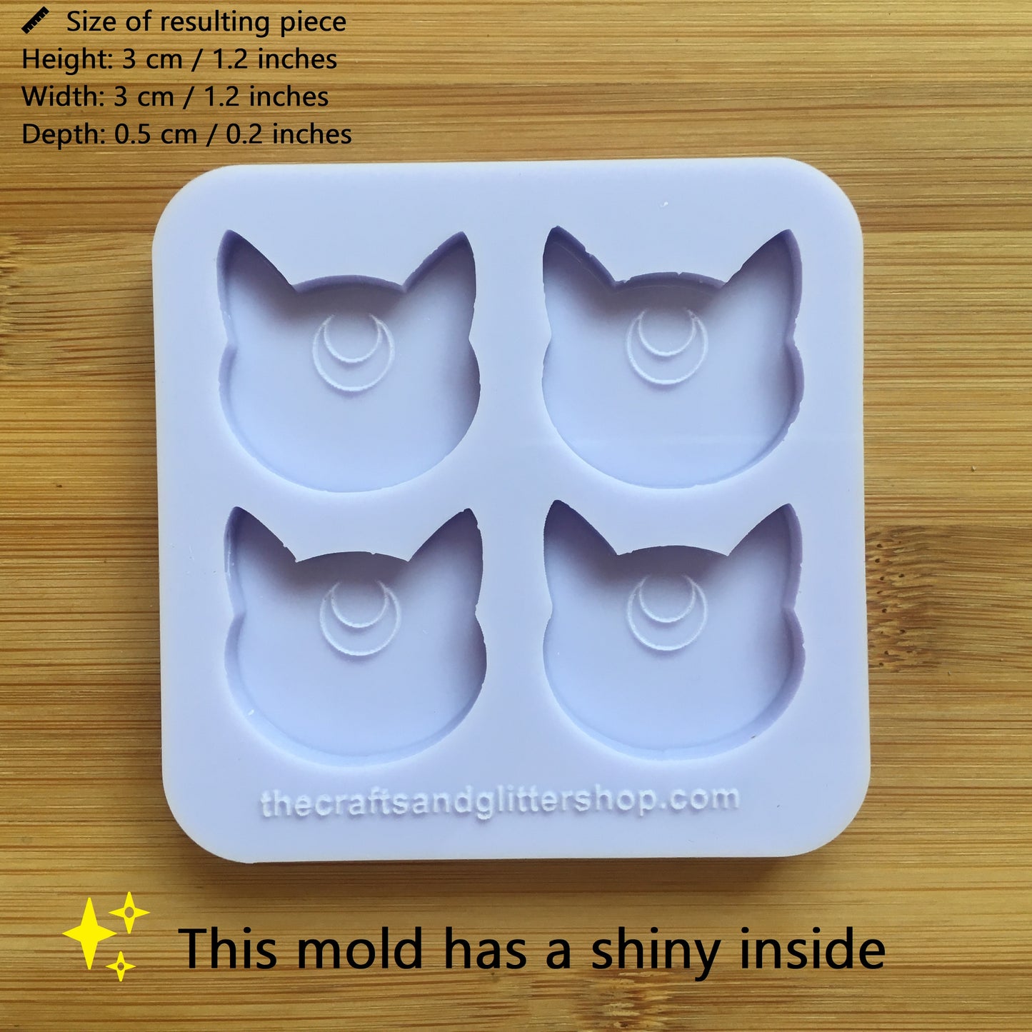 3cm Lunar Kitty Silicone Mold