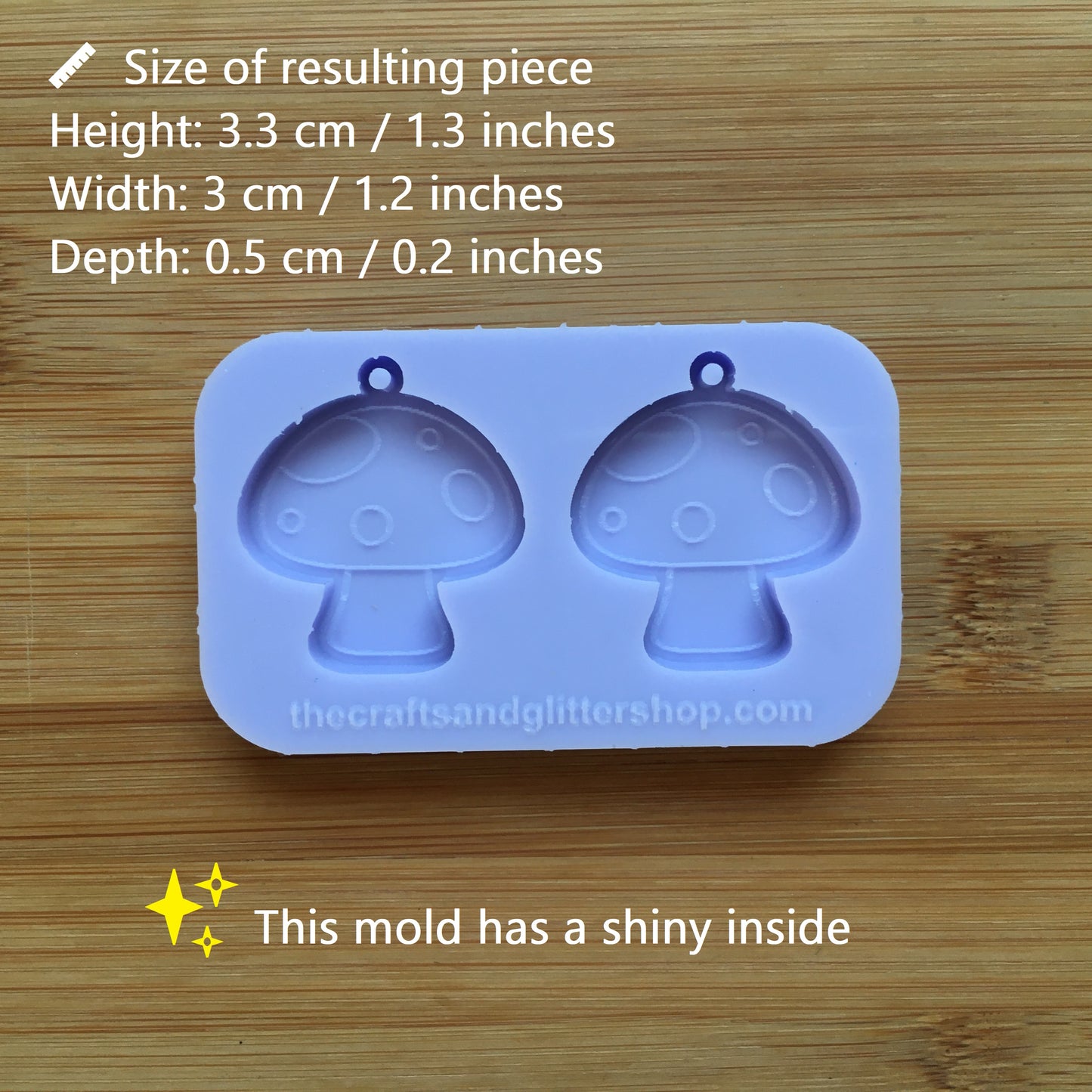 3cm Toadstool Silicone Mold