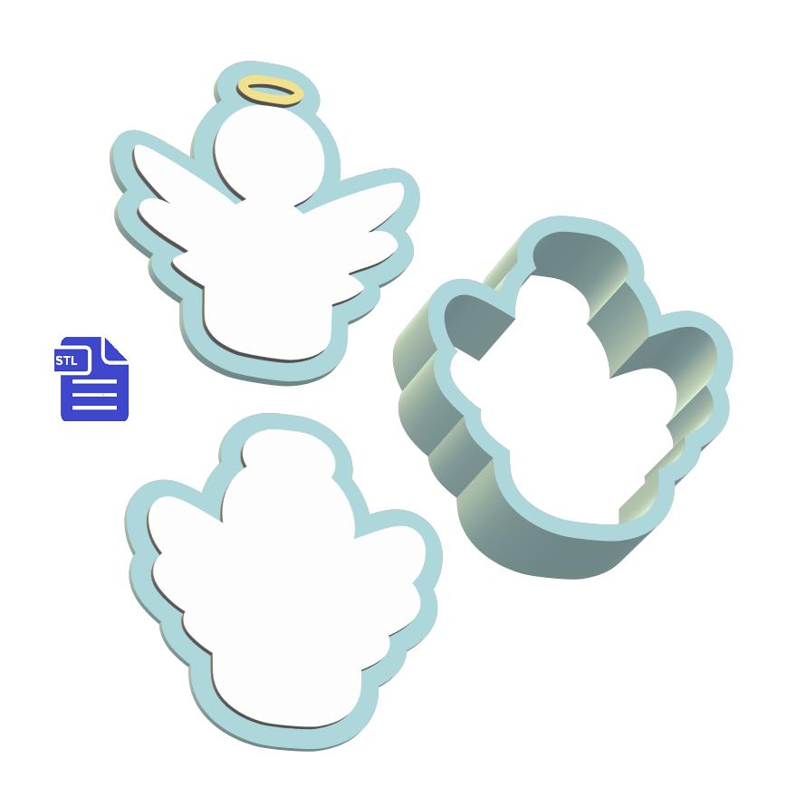 3pc Angel Bath Bomb Mold STL File