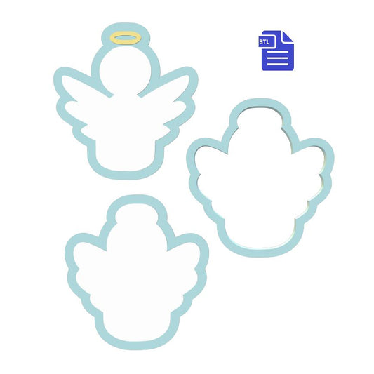3pc Angel Bath Bomb Mold STL File