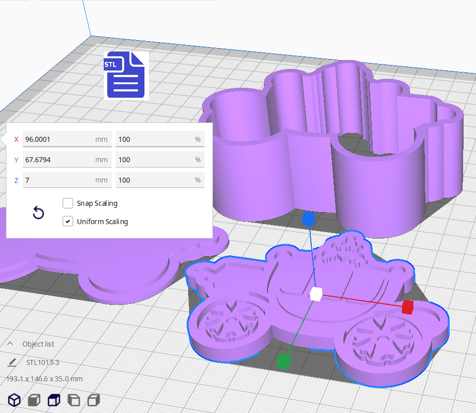 3pc Carriage Bath Bomb Mold STL File